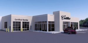 3D rendering of Joseph Cadillac building