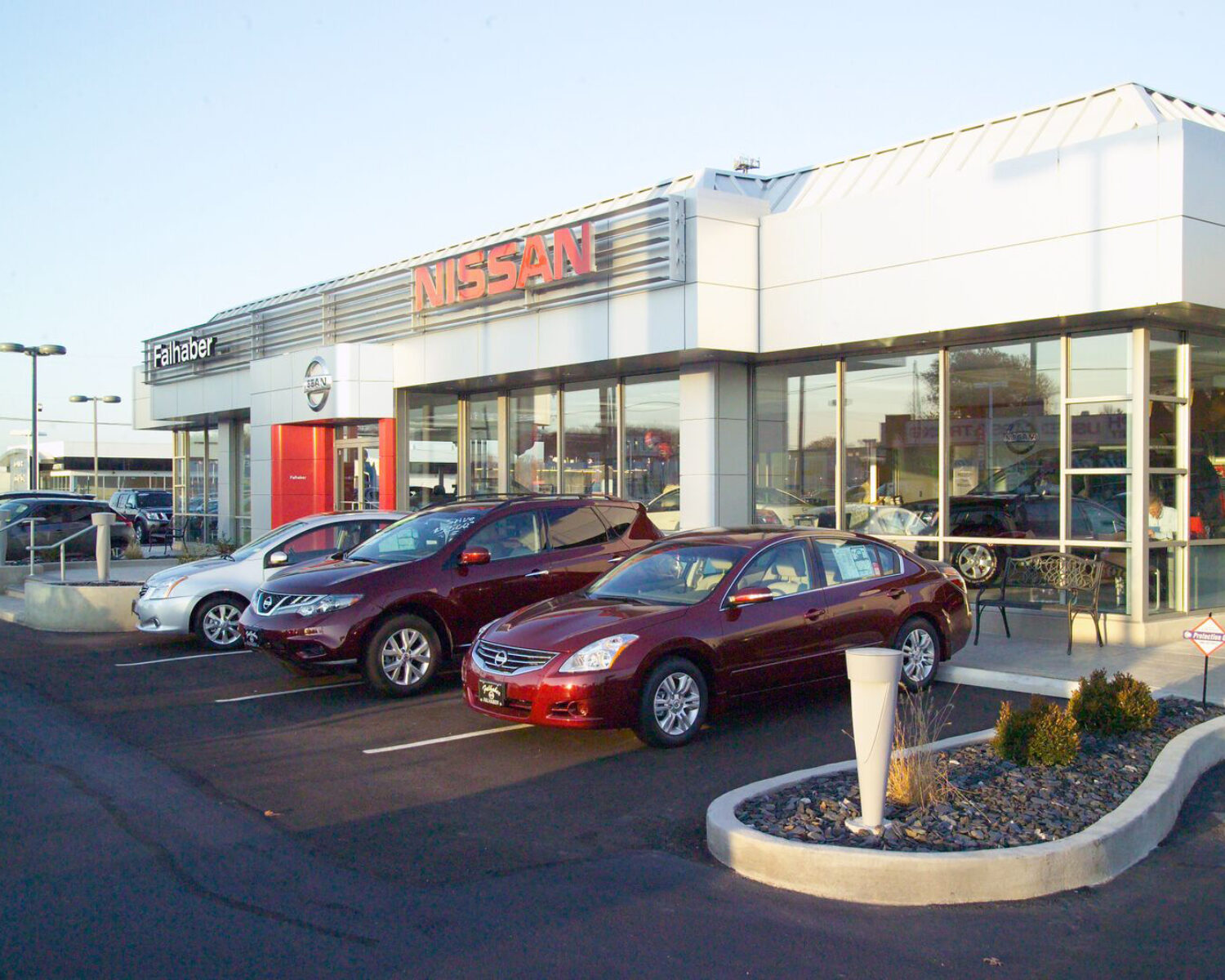Outside view of Nissan building