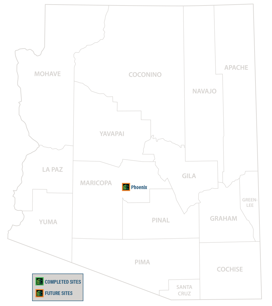 ENZO Arizona locations map