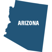 Blue Arizona Map
